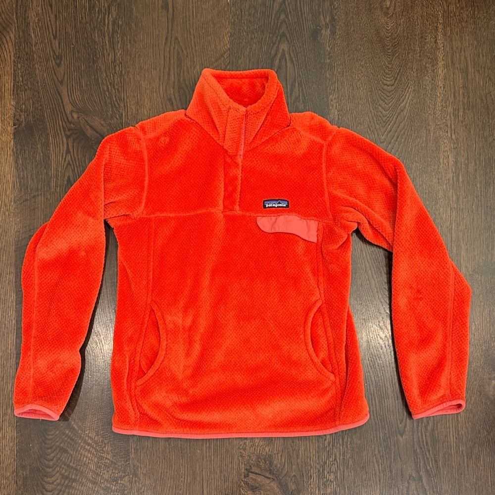 Patagonia Re-Tool Snap-T Bright Orange Pullover